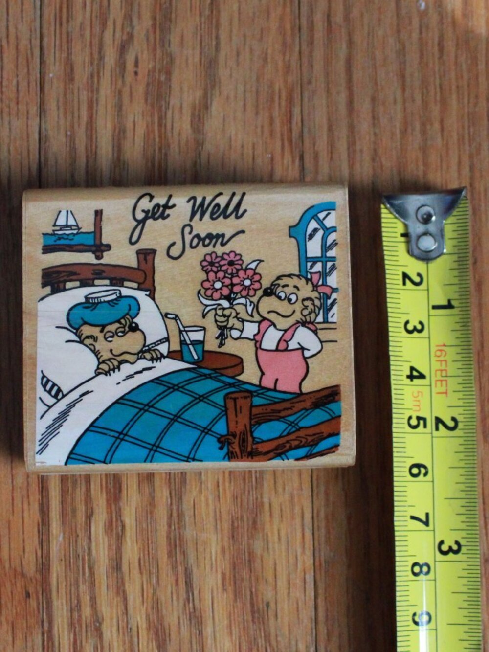 Vintage Inkadinkadoo (w/ Berenstain Bears) 1994 Wooden-Mounted Rubber Stamp - Picture 5 of 6